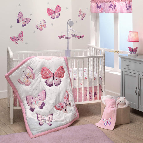 Bedtime Originals Butterfly Kisses Fitted Crib Sheet in Multicolor