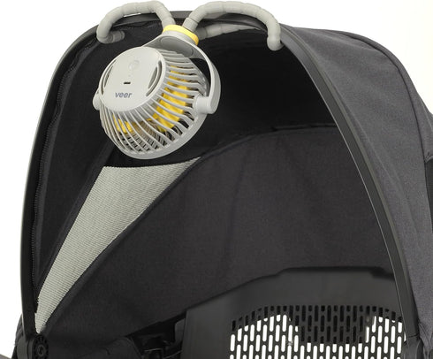 4 360 Veer Flex Fan - Portable Baby Stroller Fan - Lightweight and Quiet Speed Motor Provides Maximum Cooling and Extra