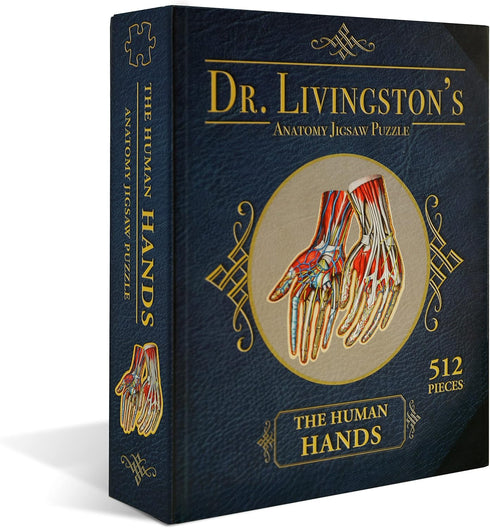 Dr. Livingston's Human Hands Anatomy Puzzle - A Medically Accurate Jigsaw Puzzle of the Hands - Educational