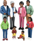 Cre8tive Minds Creative Minds Marvel Education African American Family Toy Figure Set for Kids