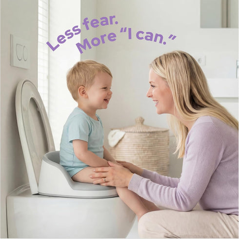 lalalark 3-in-1 Seamless Toddler Potty Training Toilet, Baby Potty Training Seat & Step Stool with TPE Seat, Extended