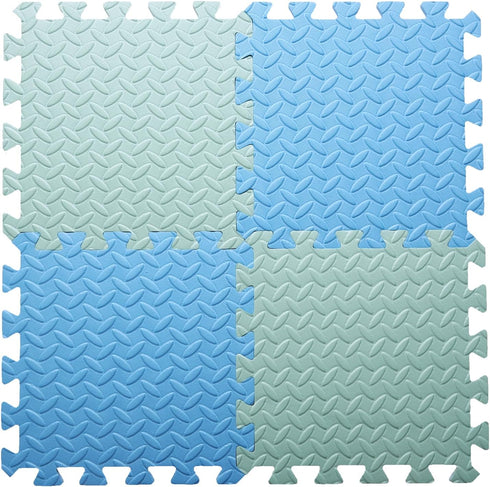 16 47x47 Tiles Foam Play Mat for Baby, Soft & Safe EVA Foam Mats for Floor, Square Baby Play Mat, Kids Foam Puzzle