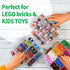 Storage Box for Lego, Stackable Organizer with 30 Compartments for Lego, Barbie Dolls, Hot Wheel Toy Bins for Kids,