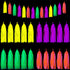 88 Pcs Glow Neon Party Supplies, Including Neon Paper Garland, Paper Tassels Garland, Triangle Flags for Birthday