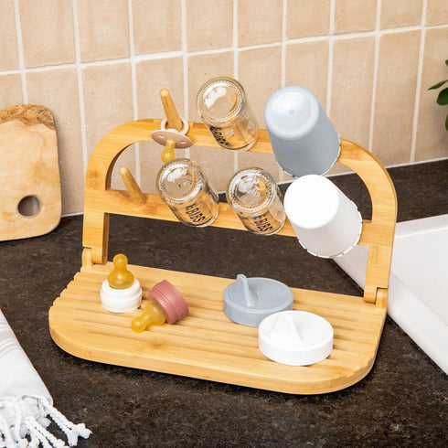 Sydney's Season Bottle Drying Rack Space Saving, Travel Bottle Cleaner Kit, Baby Drying Rack, Travel Bottle Drying