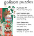 Galison Furry and Bright – 500 Piece Jigsaw Puzzle of Adorable Portraits of Furry Friends for The Holidays