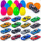 NEUBSAW 16 Packs Easter Eggs with Die-cast Cars for Boys, Prefilled Easter Eggs