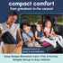 Hiccapop UberBoost Inflatable Booster Car Seat | Blow up Narrow Backless Booster Car Seat for Travel | Portable Booster