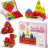 Niukdier 26PCS Set 3+ Mini Magnetic Tiles Travel Iron Box Storage Baseplate, Portable Magnetic Building Blocks STEM Toy
