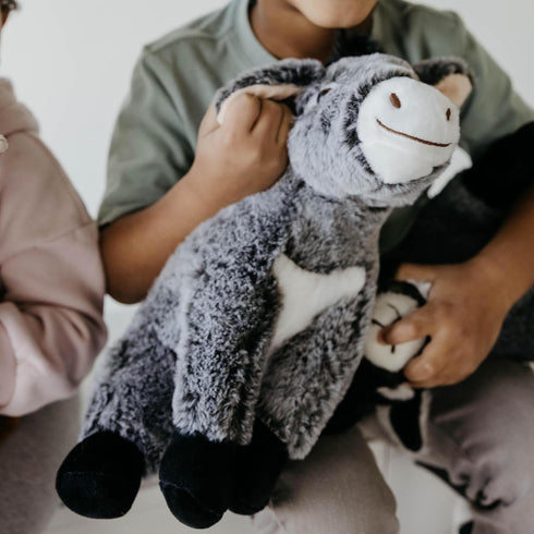 12 Inches The Petting Zoo Donkey Stuffed Animal Plushie, Gifts for Kids, Wild Onez Farm Animals, Donkey Plush Toy