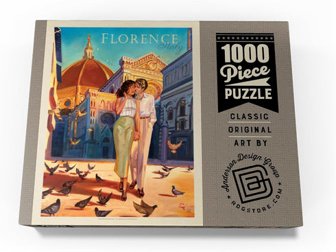 MyPuzzle Italy: Vintage Poster - Premium 1000 Piece Jigsaw Puzzle for Adults, Florence Fling