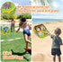 Animal Bean Bag Toss Game, Kids Outdoor Toys with Double-Sided Foldable Cornhole Board for Family Fun