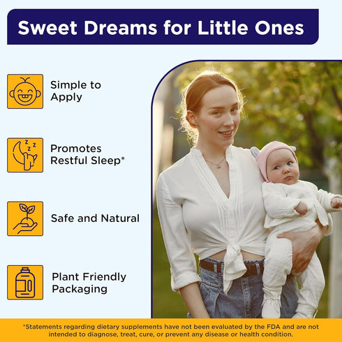 4 (0.5 Oz) Wellements Organic Nighttime Baby Tooth Oil for Months+ Fl - Baby Teething Relief Oil* for Soothing