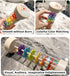 36 3 7.7"& 3.7" Oneshow Rain Sticks for Kids, Wooden Rainmaker Montessori Toys for Baby Months, Rain Stick Baby Rattle