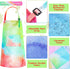 3 Pieces Tie Dye Art Apron For Kids Adjustable Painting Apron Kids Cooking Aprons cute Artist Tie Dye Apron With Pocket For Child Home Kindergarten Party Supplies Apron For Boys Girls, 3 Styles