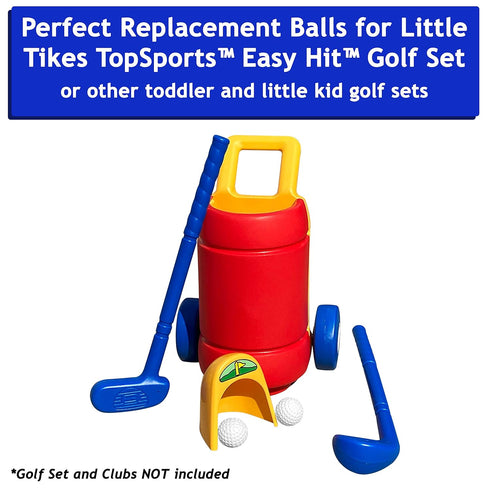 Botabee Kids Golf Set Toy - Pack of 6 Toddler & Little Kids Replacement Golf Balls, 2" Oversized Ball Toy