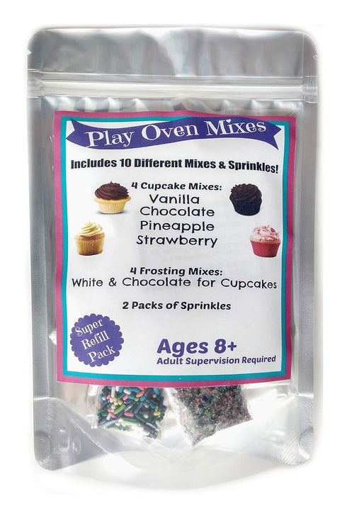Play Oven Mixes Children's Easy to Bake Oven Mixes Play Toy Real 10 Cupcake Super