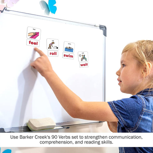 BARKER CREEK Learning Magnets, Picture Communication Symbol Magnets for Children, 3000