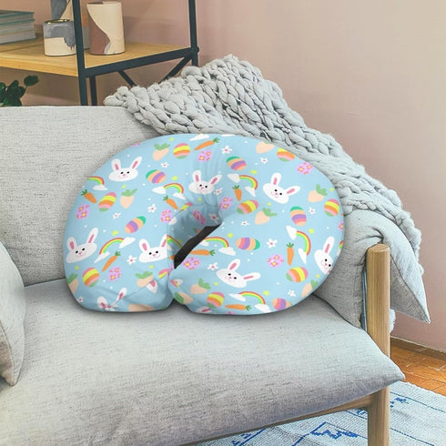 Hechitok Rabbits Nursing Pillow Cover Slipcover, Breastfeeding Newborn Infant Feeding Cushion Cover Pillow Slipcovers