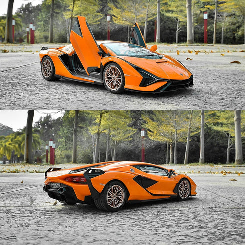RASTAR RC Car 1/14 Scale 2.4Ghz Lamborghini Sian FKP 37, Radio Remote Control Toy Car Model Vehicle (Red)