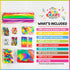 WAU CRAFTS 1750 pcs Arts and Crafts Supplies Set for Kids - Crafting for School, Kindergarten, and Homeschool