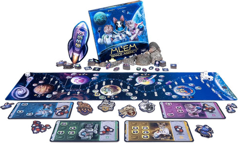 MLEM: Space Agency Board Game - Purrfect Catstronaut Adventures! Fun Family Game for Kids and Adults