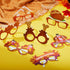 JOYIN 24 Pcs Thanksgiving Turkey Eyeglasses, Pumpkin Maple Leaves Photo Props for Kids Thanksgiving Party