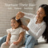 Natemia Wooden Baby Hair Brush & Comb Set, Soft Bristle for Newborns, Perfect Baby Shower Gift