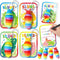 AuroTops Valentines Day Cards for Kids,24 Pack Cute Keychains Bulk Sensory Slug