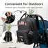 Backpack Expandable Diaper Bag for Dad and Mom Large Capacity Baby Diaper Bag with Premium Leather, Changing Pad