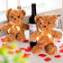 12 11.8 Inch(Brown) Jenaai Pieces Stuffed Animals Stuffed Bear with Bow Soft Party Gift Bears for Shower Centerpieces