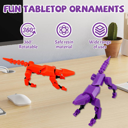 Titan13 Set, 3D Dummy (Assembly Completed) Action Figure Robot Dog Action Figure Printed robo Dogs, Multi-Joint Movable