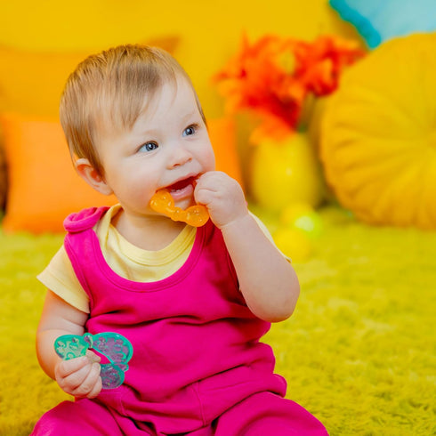 3 Bright Starts Chill & Teethe Water-Filled BPA-Free Baby Teething Toy, Ages Months+