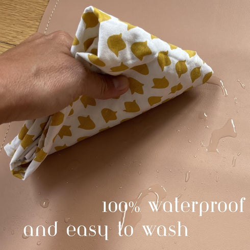 14"x22" UNIKLOOK Leather Portable Changing Pad - Vegan Leather - Travel Baby Changing Mat - Multipurpose Portable