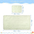 SyXIOP 28" 52" Green Cooling Baby Waterproof Crib Mattress Cover x Absorbent Pee Pads for Kids, Adult