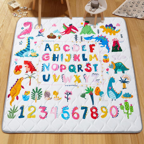 71x59 Inch Baby Play Mat - Thicken Soft Foam Crawling Mat for Playpen & Floor, Non-Slip Waterproof Playmats for Infants