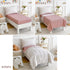 Joyreap 4 Set Set, Piece Cotton Toddler Bedding for Girls, Flower Stripes Boho Design, Soft Breathable Cotton Toddler