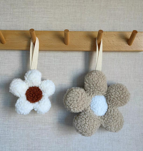 NEHET Dummy 2 Pack, Baby Daisy Pacifier Holder,Light and Soft Holder Handmade Decor for Nursing Kids Room