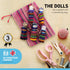 Thorness Set of 8 Guatemalan Handmade Worry Dolls with Colourful Storage Bag, Anxiety Dolls for Girls and Boys