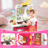 Easface Playset, 68 Playset 1-3 3-5, 32.2IN Kids Kitchen PCS Toddler Kitchen for Toddlers Play Kitchen with Spraying