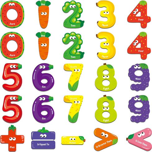 Magnetic Numbers & Math Symbols, Educational Learning Tool for Kids, 25PCS Magnets for Toddlers