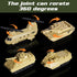 Sets 9 4-7 XDUOYJOY Military Tank Toy with Launchable Missiles, Army Toys with Vehicles, Helicopter Trucks Army Men