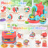 WeeHomm 4 1 Set 3+ 24 in Color Dough Kitchen Creations with Ice Cream/Cake/Noodle/Hamburger Maker Machine, Arts Crafts