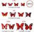 24PCS Butterfly Wall Decals, Removable 3D Butterflies Decor for Kids Room Bedroom Decoration