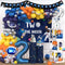 Fiesec Two the Moon Birthday Boy 130 PCs Outer Space Second Birthday Party