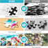 Jeacirio 4-8 6-8 8-10 100 Puzzles for Kids Ages Year Old and Seniors - Funny Cats Puzzle Beach Kitten Jigsaw Puzzles