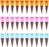 Haiabei 30 Pcs Mini Realistic Artificial Ice Cream Cone Adorable Ice Cream Cone