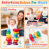 1-3, Baby Spinning Stacking Toys for Toddlers Sensory Montessori Toys for One Year Old Girl Boy, Rainbow Ring Stacker