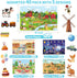 LeafEase 5 40-Pack, 12x18 Inches Disposable Placemats for Baby & Toddler, Place Table Mats Travel Eating Essential