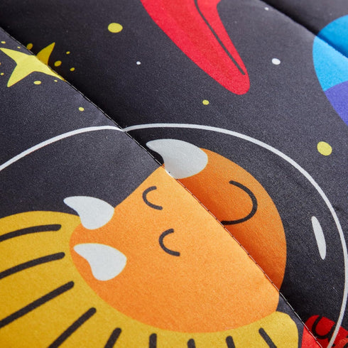 Set Set 4 Set Kids Comforter Sheet - Soft and Breathable Bed Includes Quilted Comforter, Fitted Sheet, Flat Top Sheet